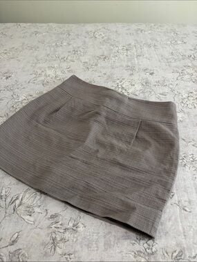 J. Crew Taupe Textured Mini Skirt